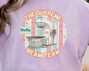 Custom Radiation Therapist Sweatshirt, Rad Therapy Team Crewnecks, Radiation Therapy Gift