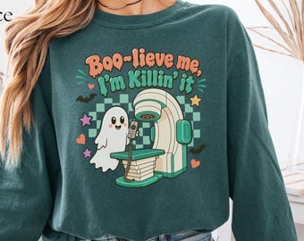 Radiation Therapy Halloween Shirt, Long Sleeve Tee, Rad Therapy Halloween, Radiation Therapist Fall Halloween, Radiation Oncology