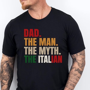Humorous Father&#39;s day shirt-Italian Shirt for men-Father&#39;s Day gift -Gift for Dad-Italian pride gift for him Funny Italian Dad Shirt