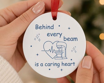 Personalized Radiation Therapist Ornament, Radiation Therapy Appreciation, Metal Ornament, Rad Tech Week Gift, Gift for Cancer Care Team