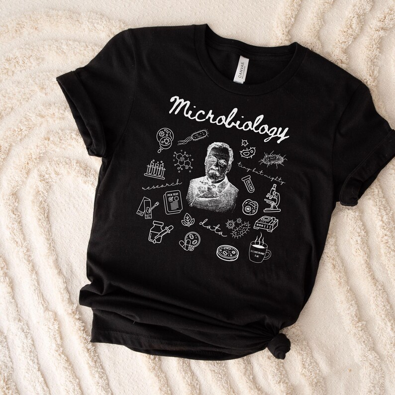 Microbiologist Louis Pasteur Doodle Sweatshirt, Microbiology Shirt, Science Teacher Tee, Gildan Sweatshirt and Bella Canva shirt, S-3XL