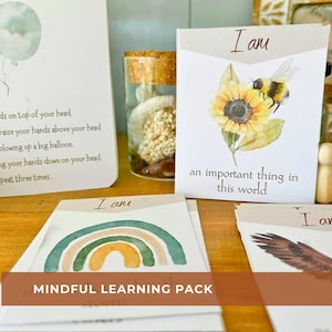 Affirmation Cards For Students Morning Menu Nature Yoga Mindful Movement Deep Breathing Exercises For Children Calm Down Corner Poster PDF