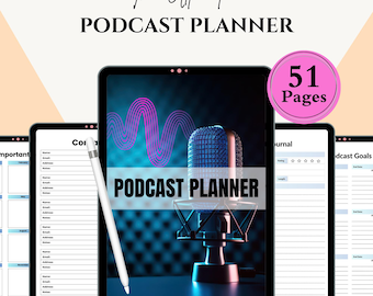 Podcast-Planer Printable | PDF zum Planen von Folgen und Inhalten