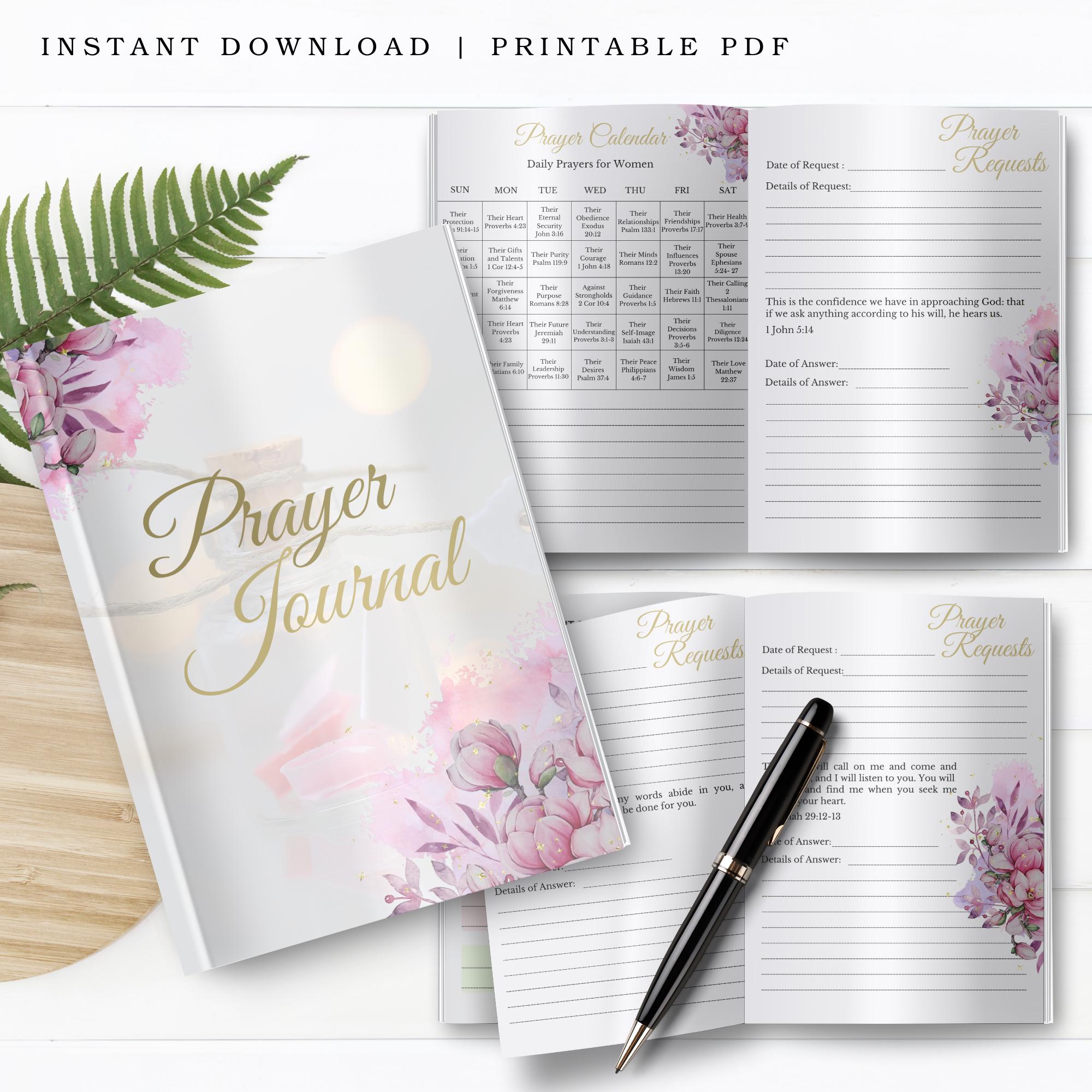 Guided Prayer Journal Printable | Daily Devotional & Gratitude Tracker ...