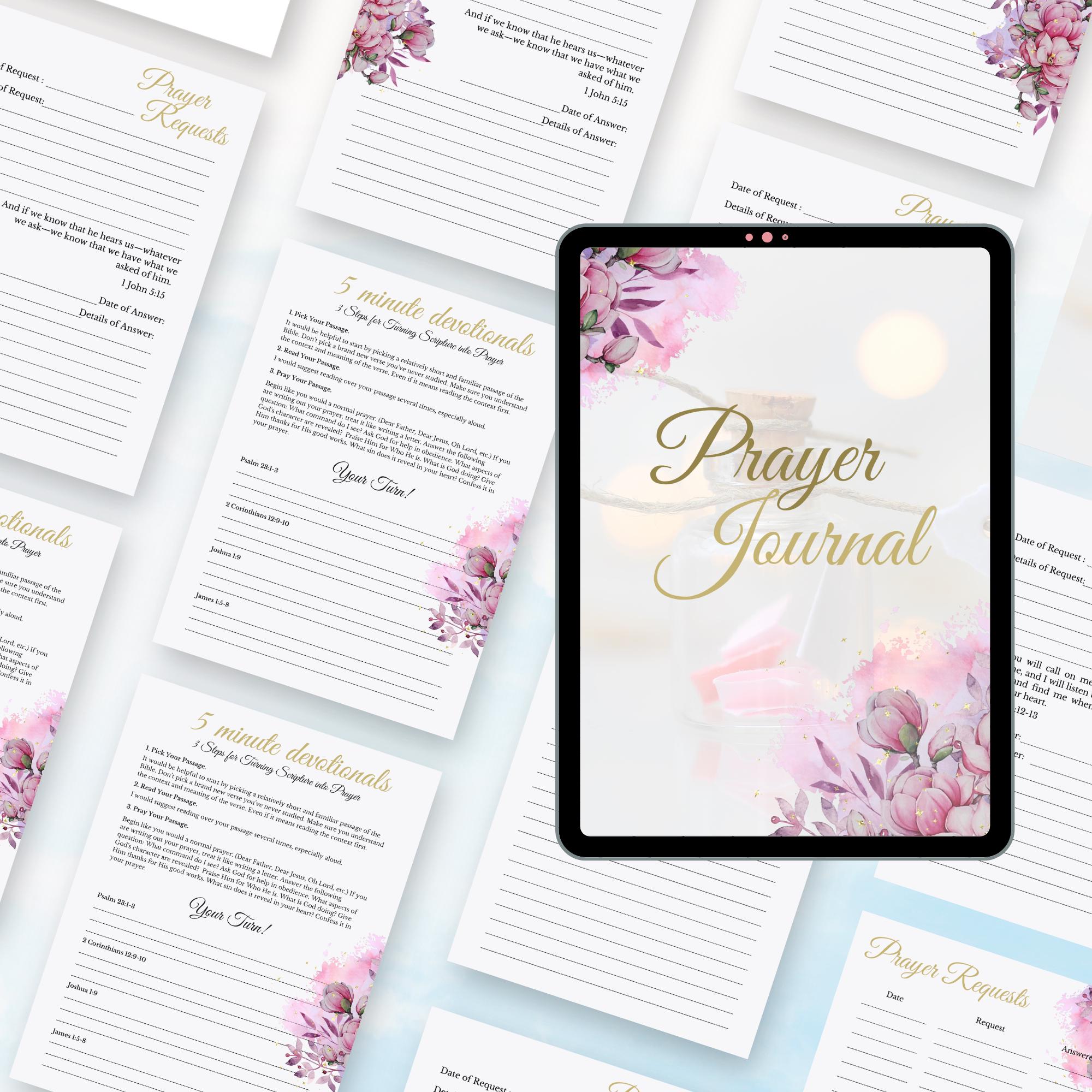 Guided Prayer Journal Printable | Daily Devotional & Gratitude Tracker ...