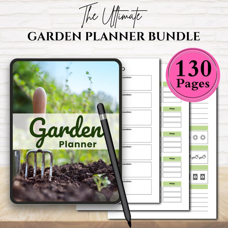 Garden Planner Bundle Printable | Vegetable & Flower Plot Layout ...