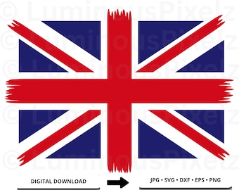 UK Flag SVG Bundle: Union Jack Clipart, Cut Files (digital Download) - Etsy