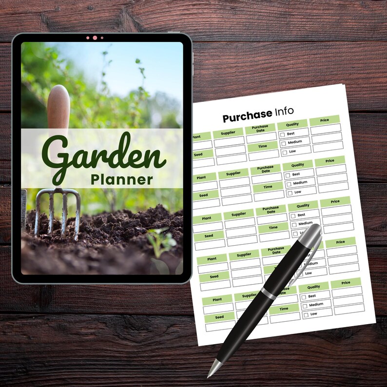 Garden Planner Bundle Printable | Vegetable & Flower Plot Layout ...