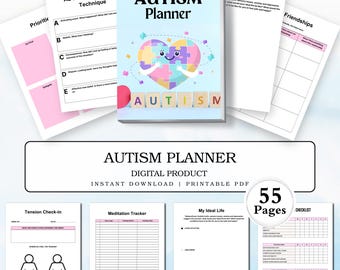 Autism Planner Printable | Daily Routine & Behavior Tracker | Special Needs Organizer PDF