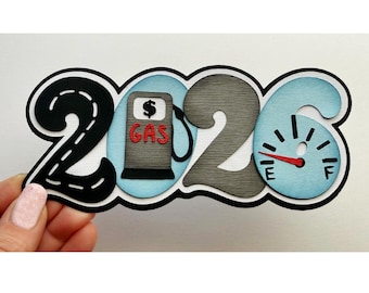 2026 GAS Scrapbook title documenting year events  made to order paper piecing for scrapbook layouts by my tear bears kira