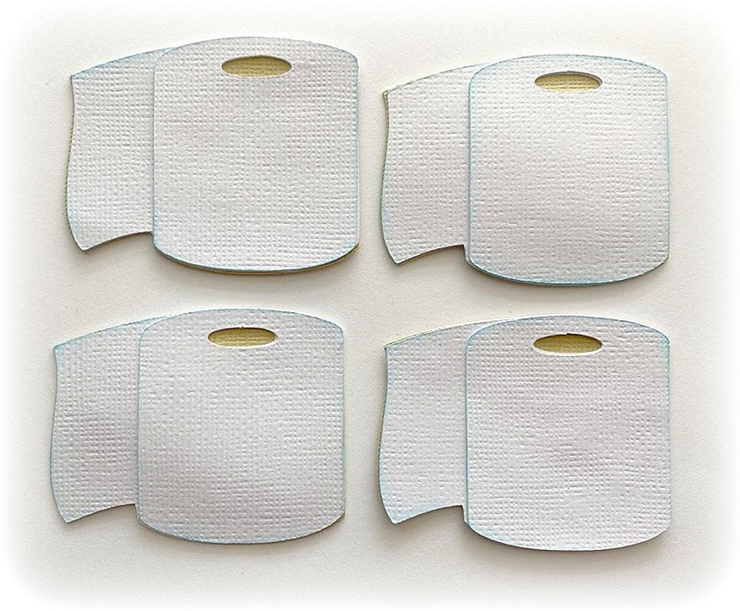Scrapbook Toilet Paper Rolls Set of 4 Ephemera Premade Paper Piecing ...