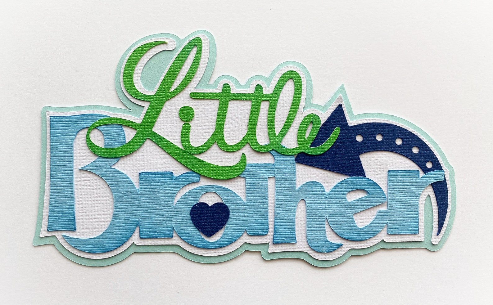 Brother Scrapbook Title Little Brother Sibling Theme a Etsy