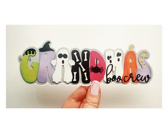 Grandma Scrapbook embellishment Title: Grandmas boo crew  made to order - My Tear Bears