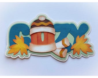 Cozy  Scrapbook Title: Fall scrapbook embellishment - My Tear Bears