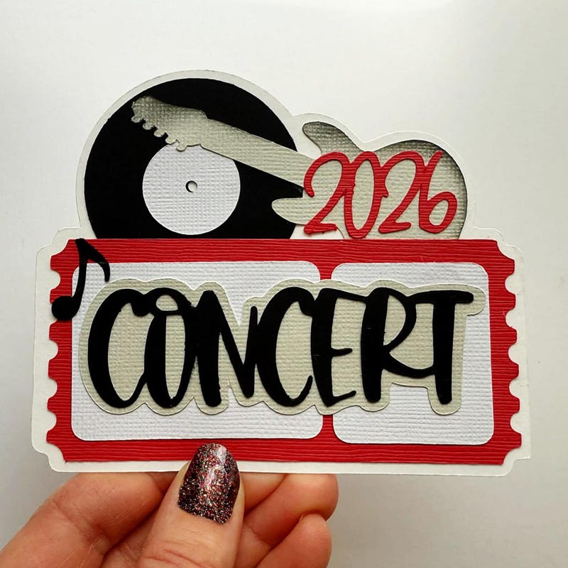 R Layout Concert Scrapbook Layouts - Etsy