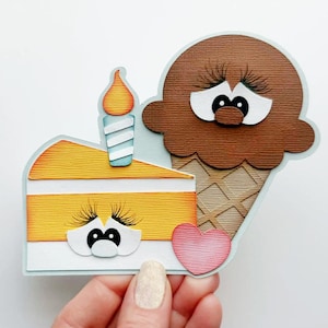 cake ice cream set Scrapbook embellishments better together for scrapbook layouts my tear bears kira