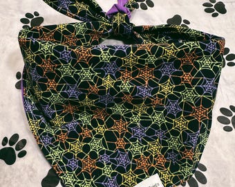 Spooky Spider Dog-bandana