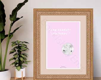 Boys of Tommen Quote Print – “For keeps? For keeps.” | Bookish Wall Art | Irish Romance Decor | Chloe Walsh Literary Print