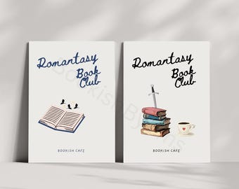 Romantasy Book Club Wall Art | Fantasy Romance Digital Print | Bookish Aesthetic Decor | BookTok Printable Poster | Fae Lover Gift