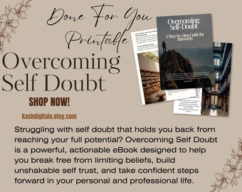 Self Doubt Ebook Canva Template: Personal Development (MRR)