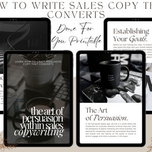Copywriting Ebook Template Master Resell Rights DFY Canva Template Ebook The Art of Persuasion Within Sales Copywriting eBook MRR Digital
