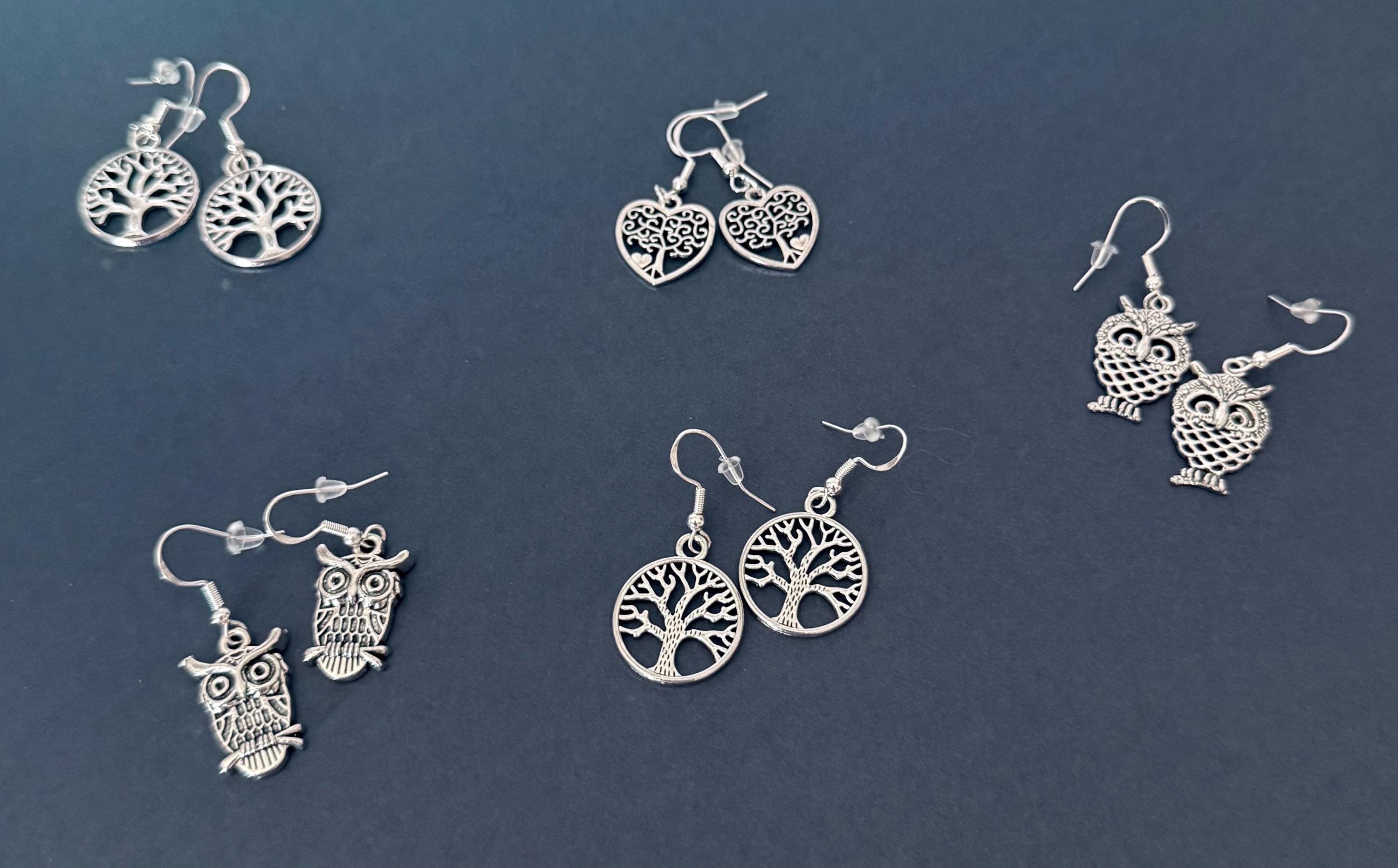 Tree of Life Dangle Earrings for Women, Owl Earrings for Women, Earrings for Women, Earrings for Tee