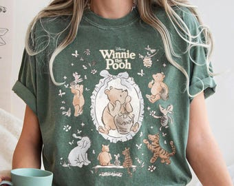 Retro kokette Winnie The Pooh und Freunde T-Shirt, Disney Pooh Co Shirt, Disneyland Pooh Bear Shirt, Pooh Bear T-Shirt, Disney Pooh Sweatshirt