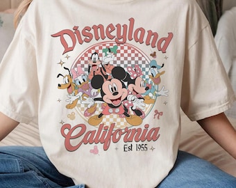 Retro Disneyland Comfort Colors Shirt, Mickey and Co Tee, Magic Kingdom Shirt, Disney Trip 2026 Shirt, Disneyland Birthday Shirt