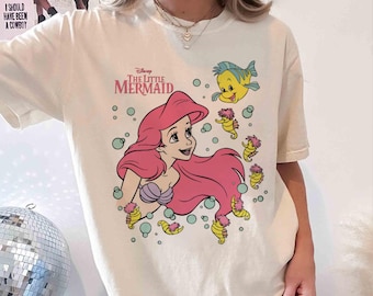 Camiseta de La Sirenita de Disney, Camiseta de Ariel, Camiseta de Ariel de Disney, Camiseta de Princesa Disney para Niños, Camiseta de Ariel de La Sirenita para Mujer
