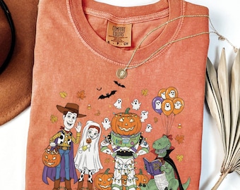 Koszulka Disney Mickey Friends Halloween Comfort Colors, Koszulka Myszka Miki i Przyjaciele Duchy, Bluza Retro Mickey Spooky, Koszulki Disney Halloween