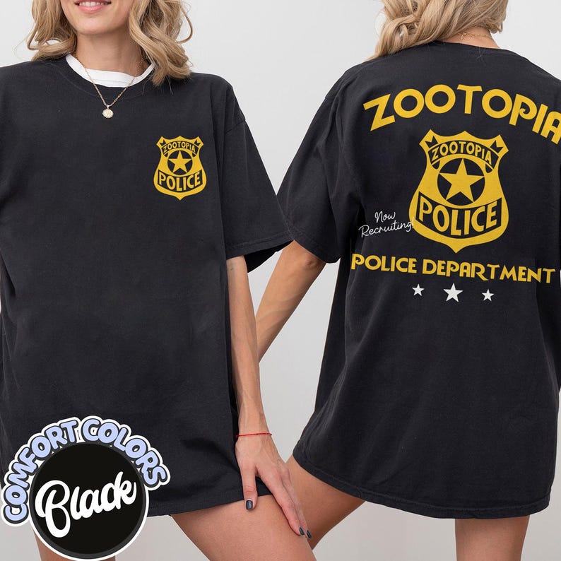 Dubbelsidig Zootropolis-tröja, Disney Zootropolis-tröja, Disneyland-familjematchning, Disney-födelsedagspresent bild 5