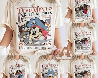 Disney Pirates of Caribbean Shirt, Custom Disney Pirates Family Shirts, Pirate Tee, Pirate's Life, Disney Cruise Shirt, Mickey and Friends