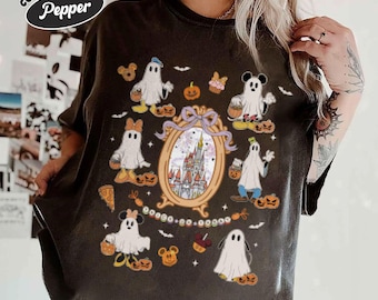 Camiseta Disney Halloween Castillo Disney Coquette, Camiseta Mickey y sus amigos Fantasma, Camiseta Truco o trato, Camiseta Mickey's Not So Scary 2026