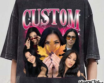 Custom Girlfriend Shirt, Boyfriend Comfort Colors Shirt, Face Shirt, Bachelorette Surprise, Personalized Birthday Bootleg Gift, Group Shirt