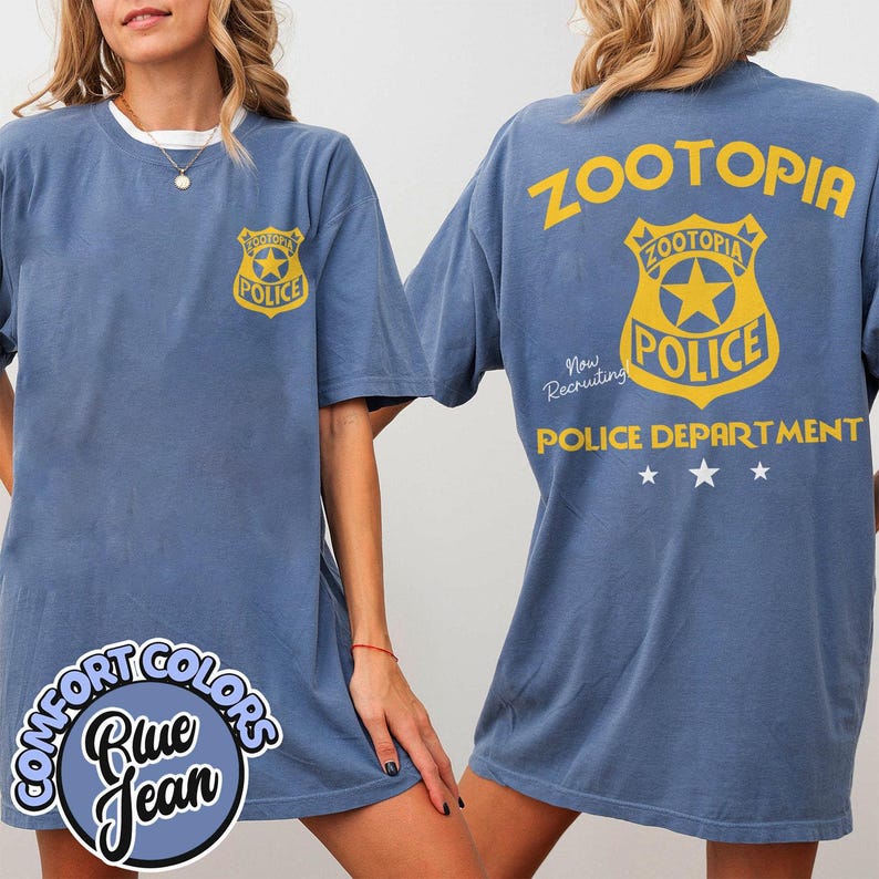 Dubbelsidig Zootropolis-tröja, Disney Zootropolis-tröja, Disneyland-familjematchning, Disney-födelsedagspresent bild 3