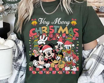 Retro Mickey's Very Merry Christmas Party 2026 Shirt, Disney Family Xmas Shirt, Disney Holiday Shirt, Matching Family Christmas Shirt