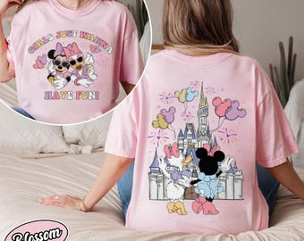 Disney Minnie Daisy Summer Sweatshirt, Girls Just Wanna Have Sun, Disney Besties Shirt, Disneyworld Shirt, Disney Summer Shirt