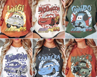 Retro Cars Movie Characters Halloween Shirt, Cars Movie Halloween Shirt, Disney Halloween Shirt, Halloween Party Shirt,Disney Halloween Trip