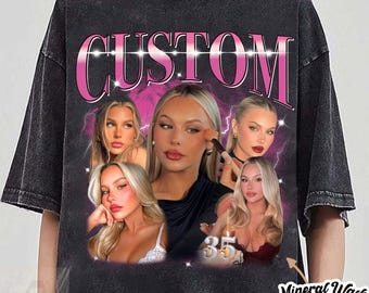 Custom Girlfriend Shirt, Boyfriend Comfort Colors Shirt, Face Shirt, Bachelorette Surprise, Personalized Birthday Bootleg Gift, Group Shirt