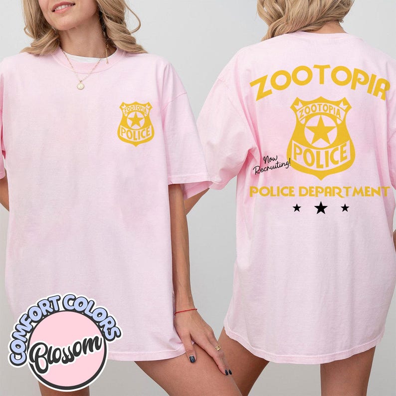 Dubbelsidig Zootropolis-tröja, Disney Zootropolis-tröja, Disneyland-familjematchning, Disney-födelsedagspresent bild 6