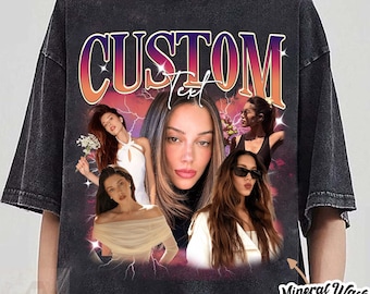 Custom Girlfriend Shirt, Boyfriend Comfort Colors Shirt, Face Shirt, Bachelorette Surprise, Personalized Birthday Bootleg Gift, Group Shirt