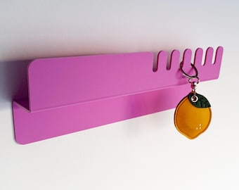 Schlüsselbrett Schlüsselablage Schlüsselregal Pastell Schlüssel Aufhängung 22 Farben aus Acryl