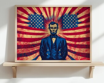 Abraham Lincoln Wahl-Kunstdruck – Amerikanistischer Kunstdruck