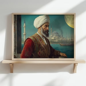 Suleiman the Magnificent Print: Ottoman Empire, Hagia Sophia View