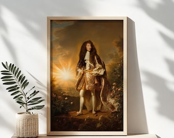König Louis XIV Wandkunst, das Sonnenkönig Barock Porträt