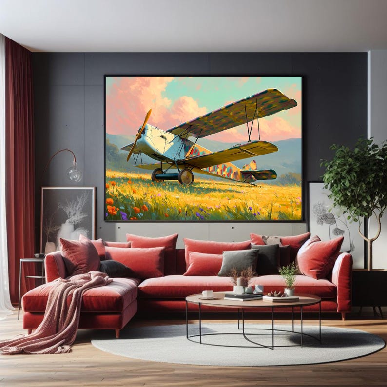 Fokker V.38 Biplane Poster, WWI Aviation Wall Art - Etsy