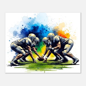 Football fine art poster
