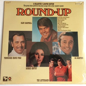COUNTRY HITS SEALED Round Up Glen Campbell Bobby Gentry Lp 1973 Original Vintage Vinyl Record album Record