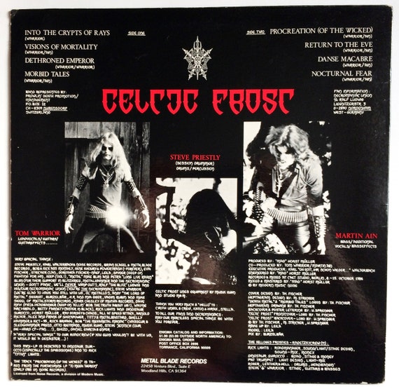 洋楽 CELTIC FROST - Morbid Tales CELTIC FROST - Morbid Tales 1984/1999 Re-release full album