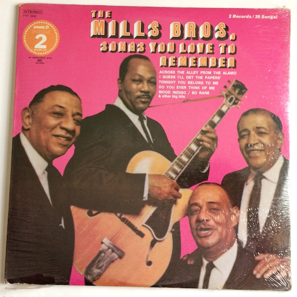 The MILLS BROS. SEALED Greatest Hits Double Lp Original Vintage Vinyl Record Album